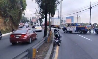 Ruta Interamericana cerrada hacia la capital Vías alternas y carril reversible por accidente en km 15.8