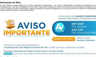 SAT Guatemala cambia cinco declaraciones de impuestos así deberán presentarse desde septiembre