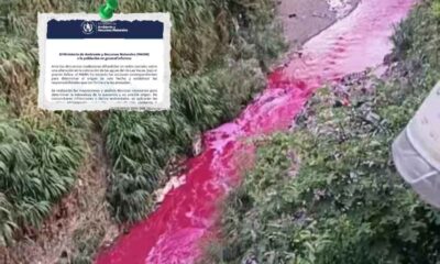 ¿Por qué el río Las Vacas se volvió rojo MARN ya investiga el caso