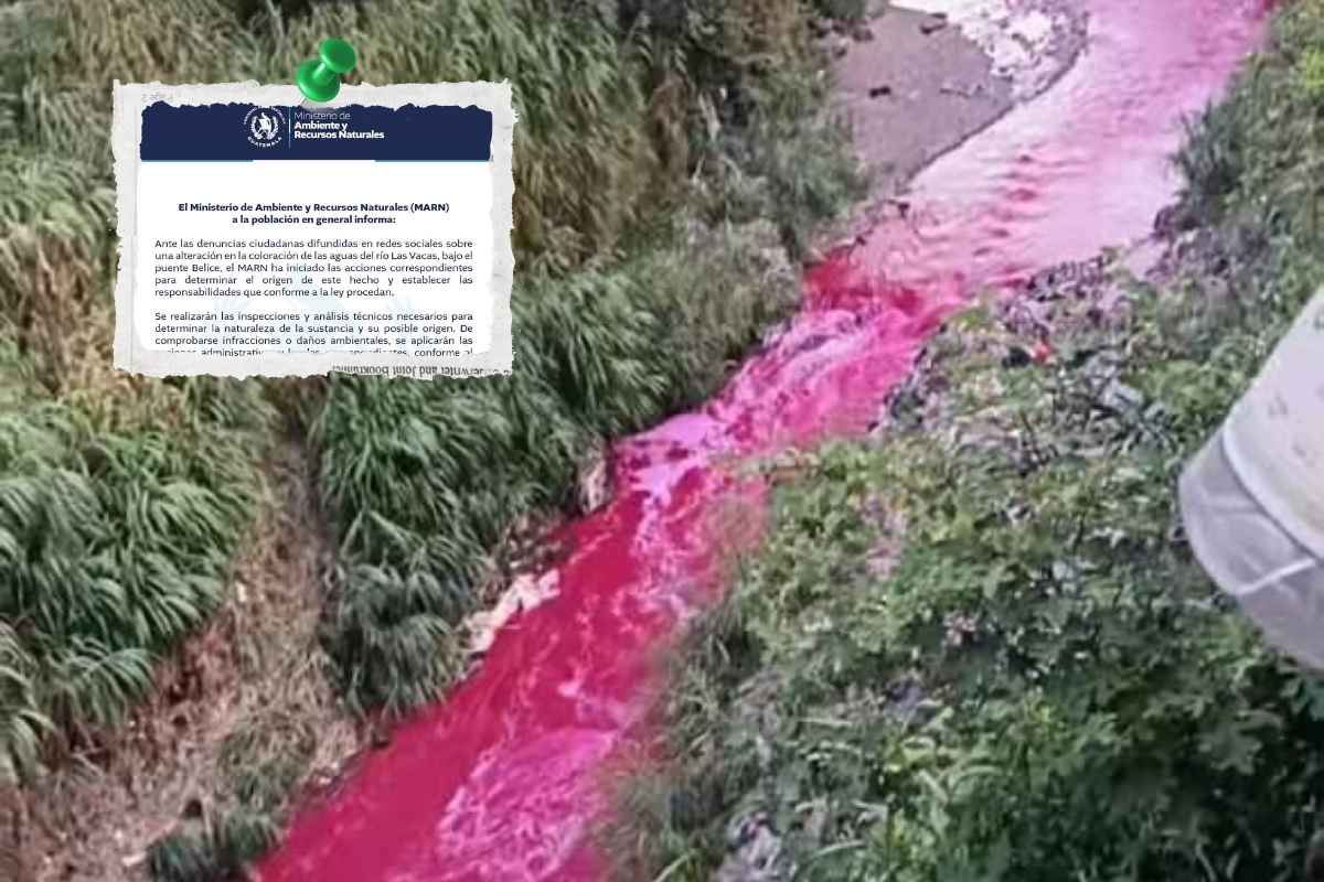 ¿Por qué el río Las Vacas se volvió rojo MARN ya investiga el caso