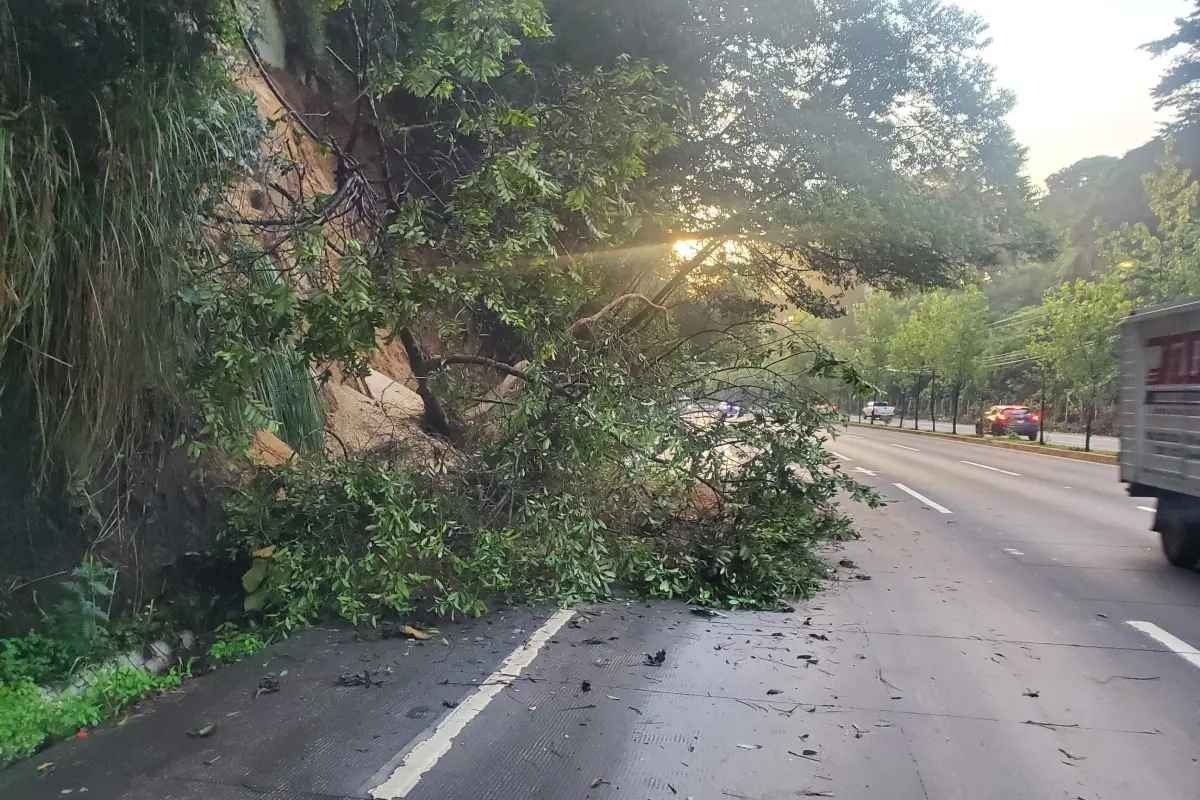¿Qué pasó en la ruta Interamericana Derrumbe afecta el paso en el km 23
