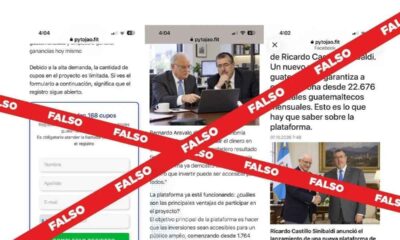 Estafas con IA en Guatemala usan imágenes de Arévalo y Castillo Sinibaldi para ofrecer inversiones