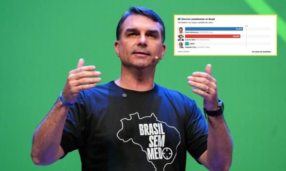 Flávio Bolsonaro toma ventaja sobre Lula en la elección presidencial de Brasil