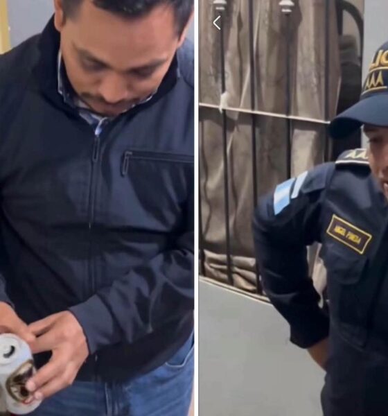 Latas de cerveza en sede policial nuevo cuestionamiento a los controles de la PNC
