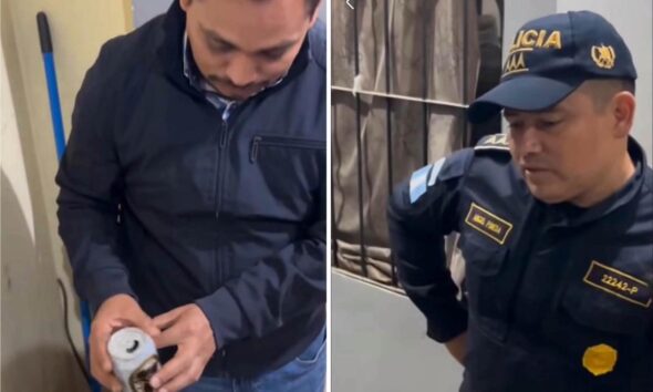 Latas de cerveza en sede policial nuevo cuestionamiento a los controles de la PNC