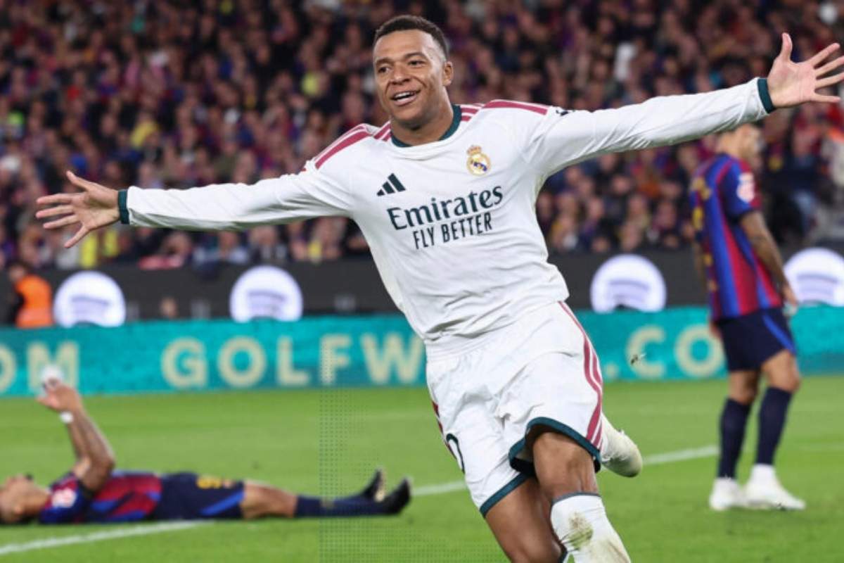 Real Madrid vence al Barcelona con doblete de Mbappé