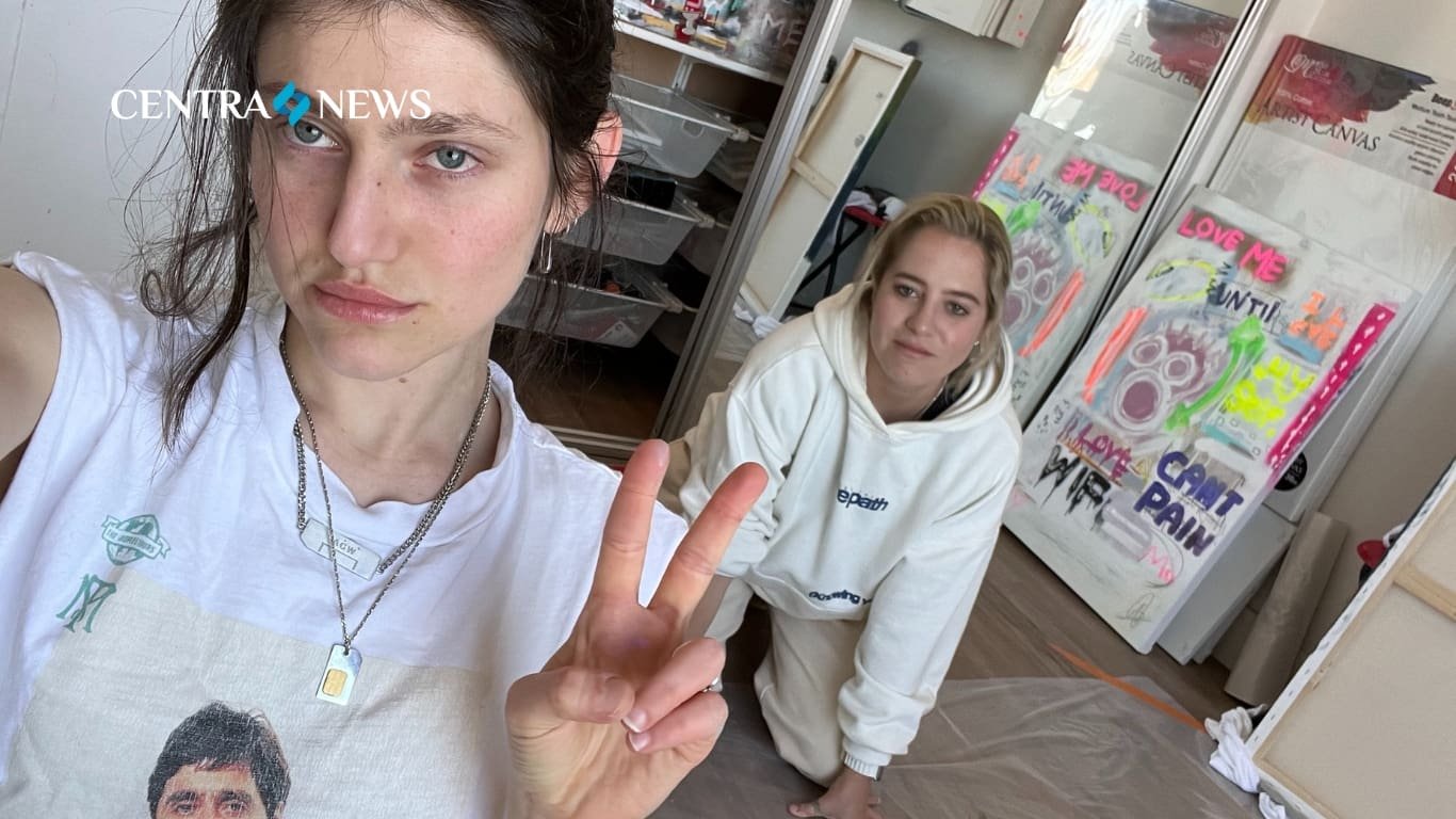 Milah, la artista guatemalteca que pintó en Hollywood con Adi Spiegelman