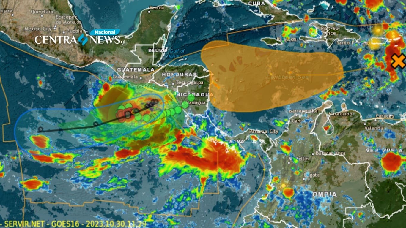 Se prevé que la Tormenta Tropical Pilar se acerque a territorio guatemalteco