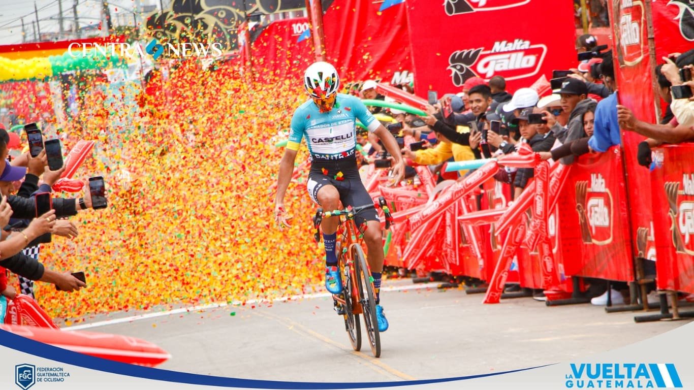 Cristian Bustos gana la séptima etapa de la Vuelta a Guatemala 2023; Gerson Toc sigue líder