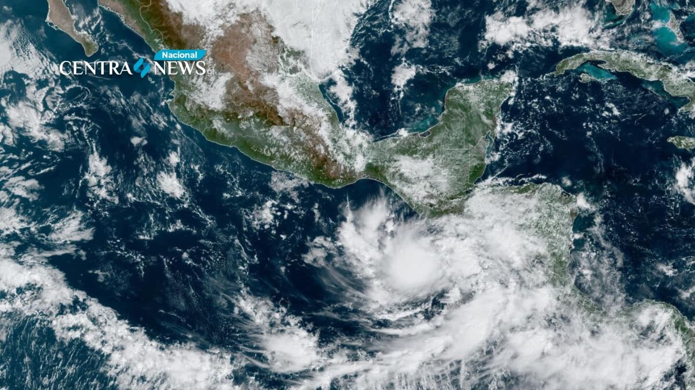 Tormenta Tropical Pilar se ha desplazado desde las Costas de Nicaragua hasta el Pacífico de la República de Guatemala