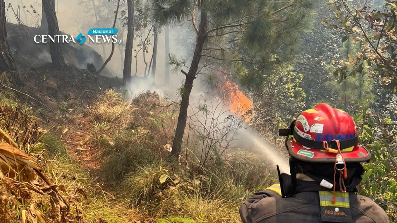 CONRED informa de 9 incendios forestales activos en el país