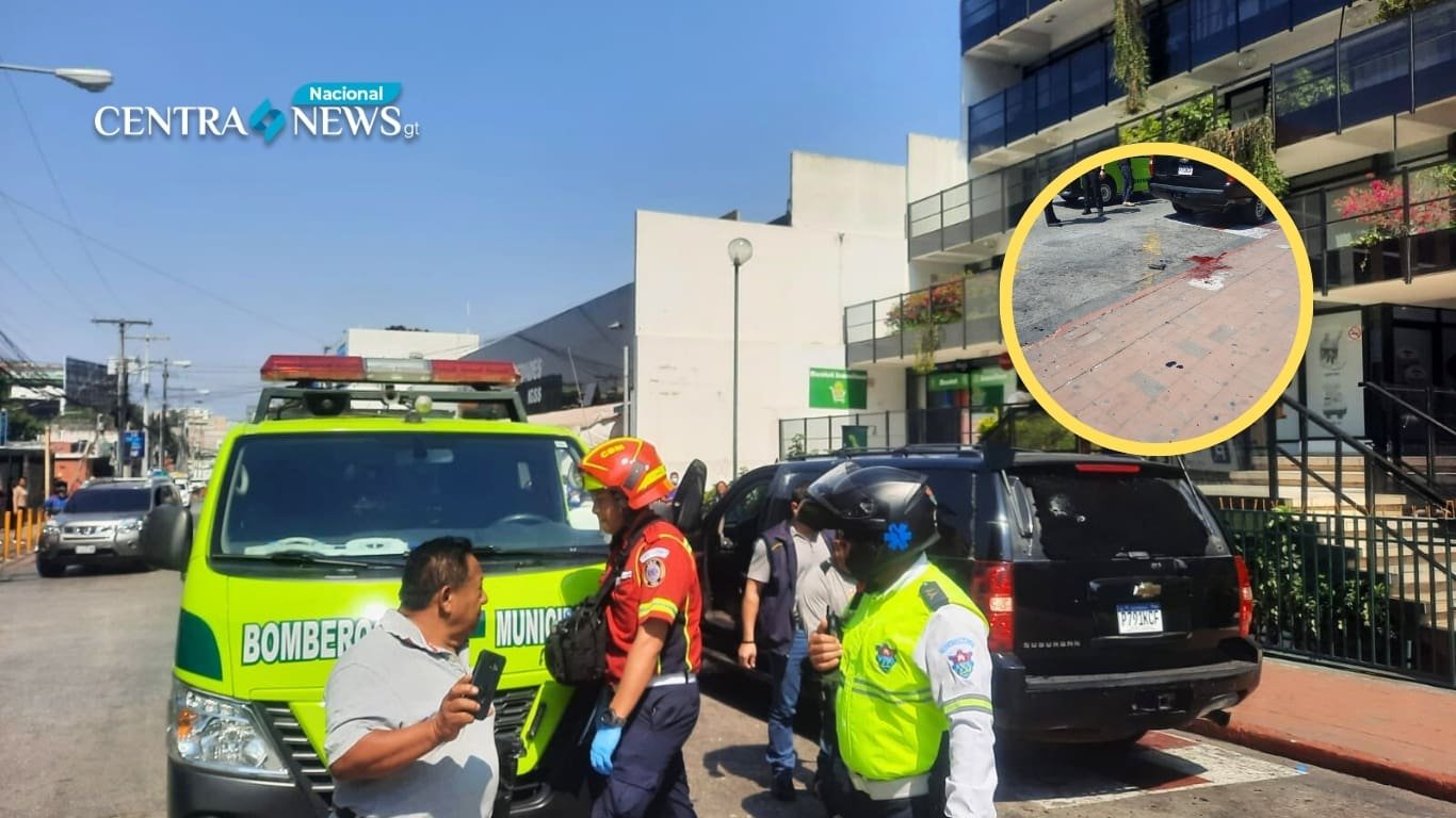 Sicarios armados atacan a fiscal del Ministerio Público en la Zona 9 de la capital