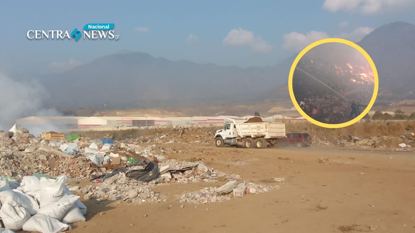 Avanza control del incendio en vertedero del kilómetro 22 al Pacífico