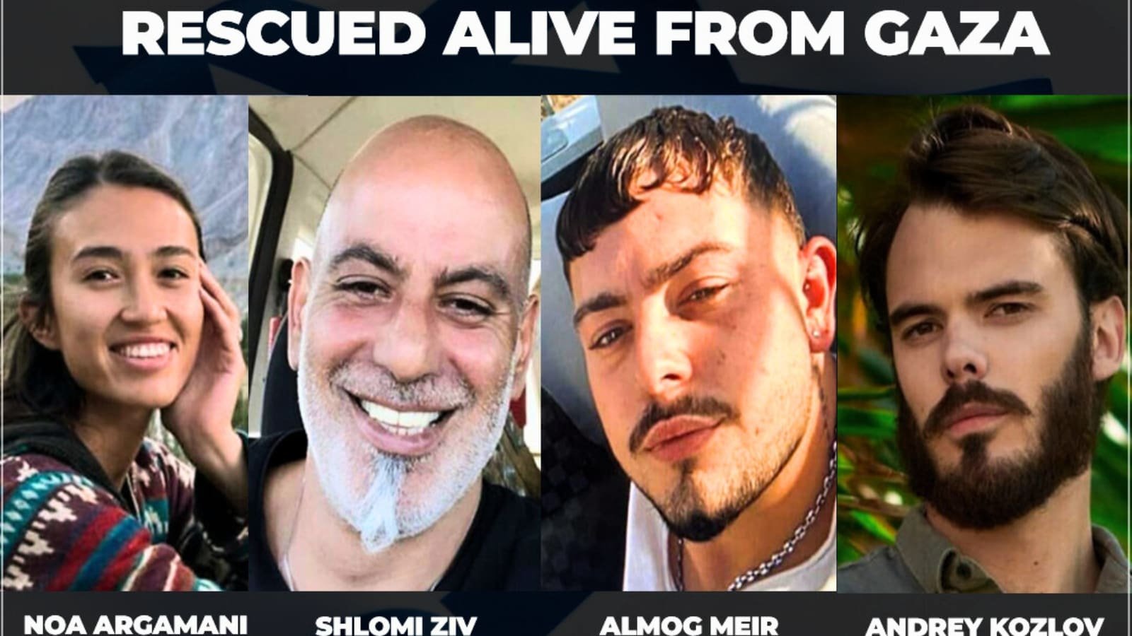 Israel rescata a cuatro rehenes de Hamás en Gaza