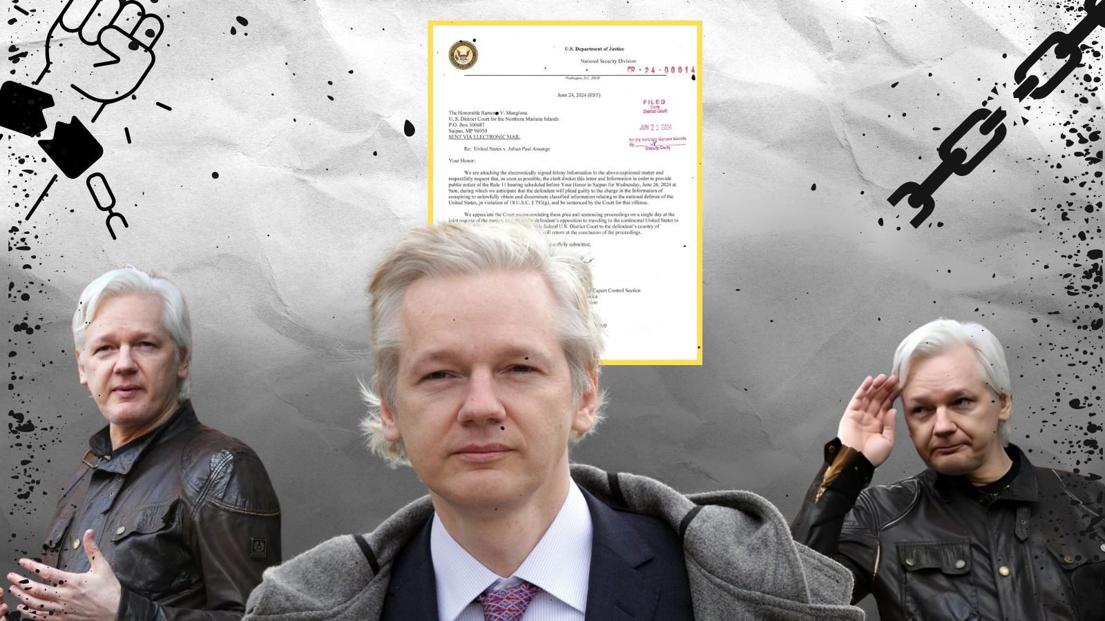 Liberan a Julian Assange tras acuerdo con Estados Unidos