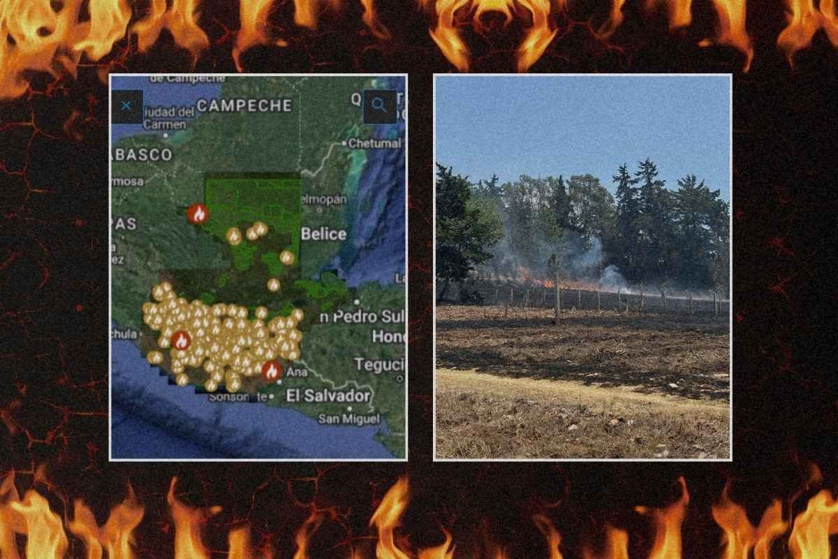 Guatemala en llamas Conred reporta incendios activos y 430 puntos de calor