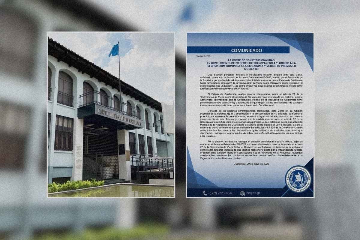 CC otorga amparo y suspende retiro de reserva de la Convención de Viena