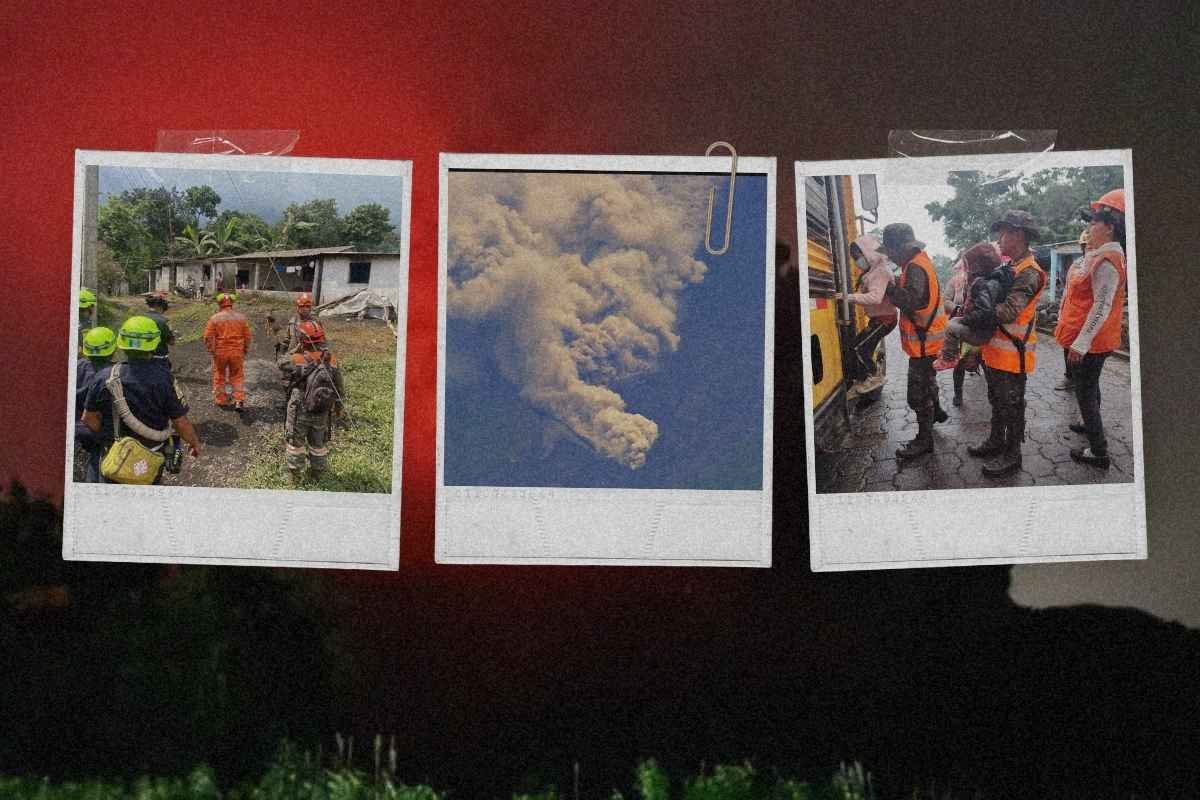 Alerta por ceniza suspenden clases por erupción del volcán de Fuego