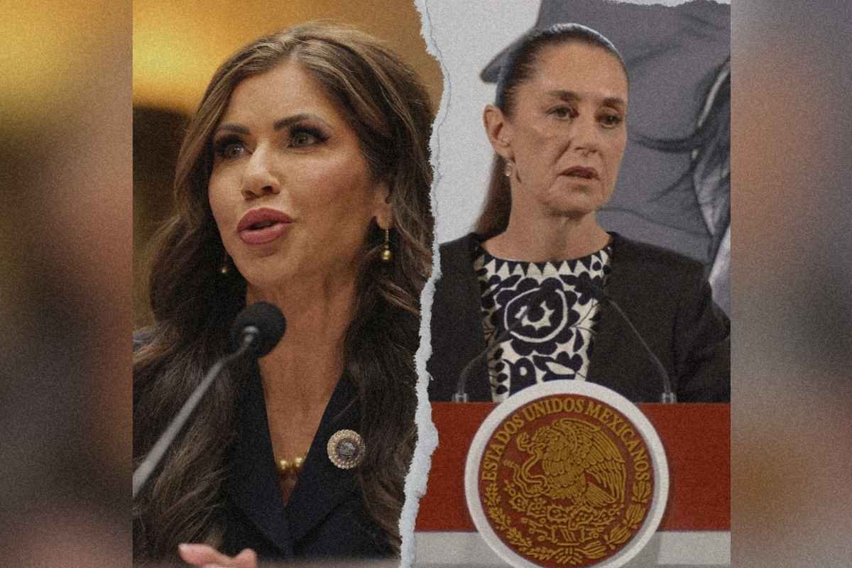 Kristi Noem acusa a Sheinbaum de alentar protestas en Los Ángeles