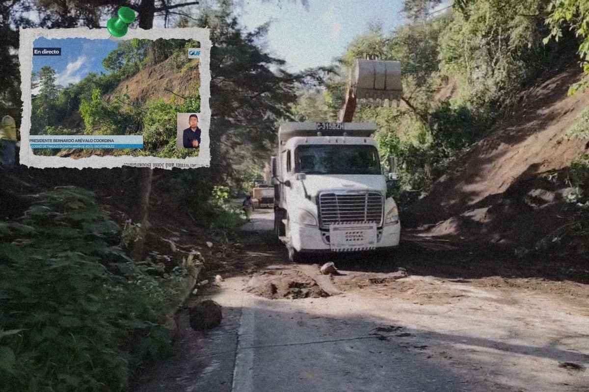 Paso cerrado entre Antigua y Santa María de Jesús podría tardar 3 días en habilitarse