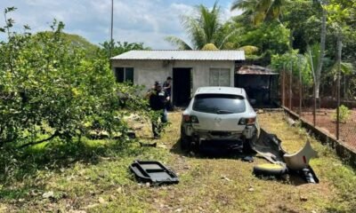 Arsenal incautado en operativo en Escuintla