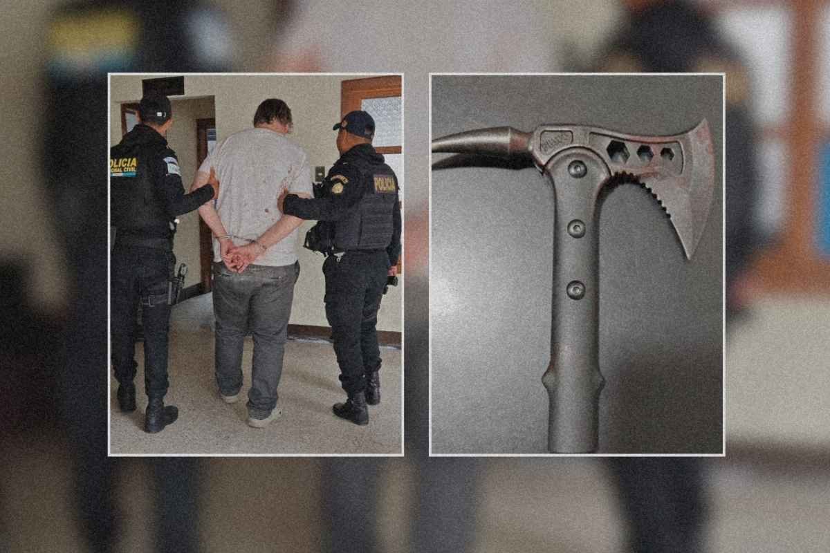 Británico ataca con hacha a trabajador de hotel en Antigua Guatemala