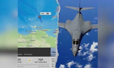 Bombarderos B-1B de EE. UU. sobrevuelan el Caribe cerca de Venezuela en un inusual despliegue militar