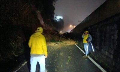Paso restablecido en ruta a El Salvador tras derrumbe en el km 12.5