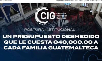 Cámara de Industria rechaza Presupuesto 2026