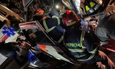 Choque en libramiento de Chimaltenango deja cuatro heridos y moviliza a cuerpos de socorro durante la madrugada