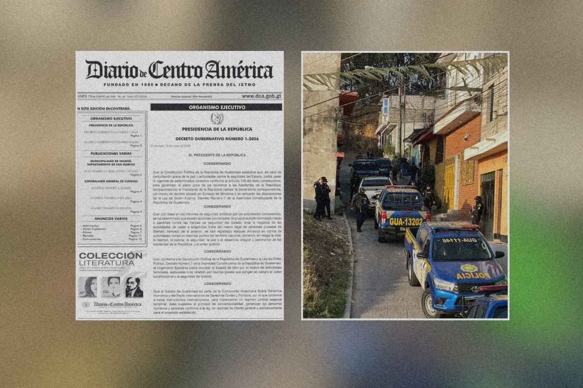 Gobierno oficializa Estado de Sitio en Guatemala