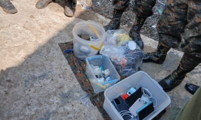 Realizan requisa en Renovación I y localizan celulares, droga y un arma de fuego