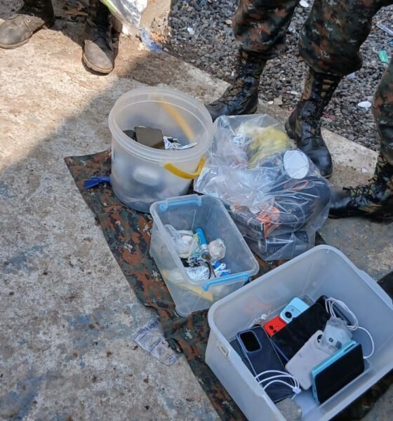 Realizan requisa en Renovación I y localizan celulares, droga y un arma de fuego